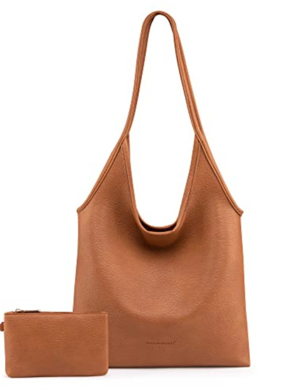 Slouchy Hobo Bag Soft Vegan Leather Shoulder Purse Top Handle Handbag